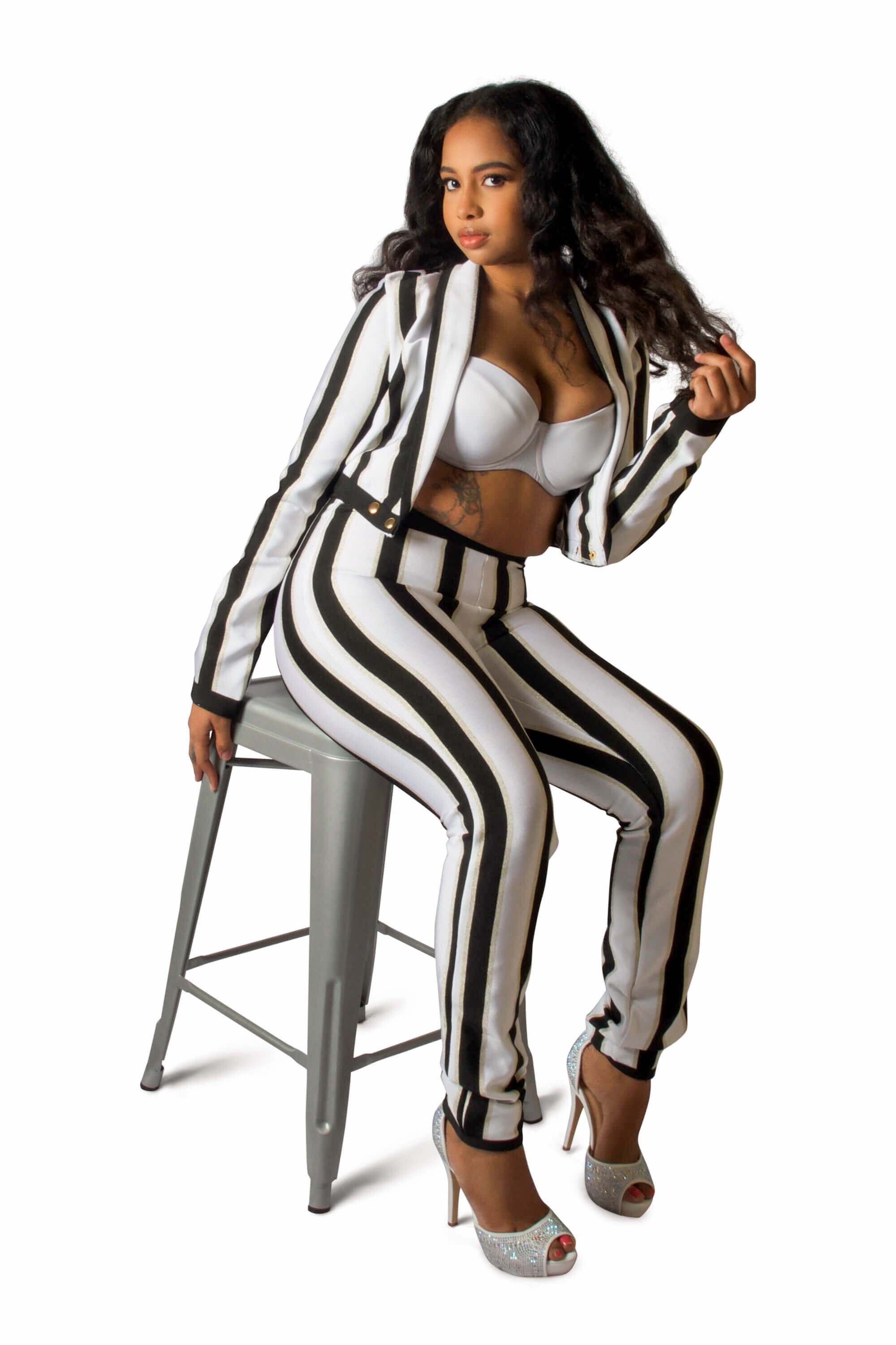 Black and white hot sale 2 piece set